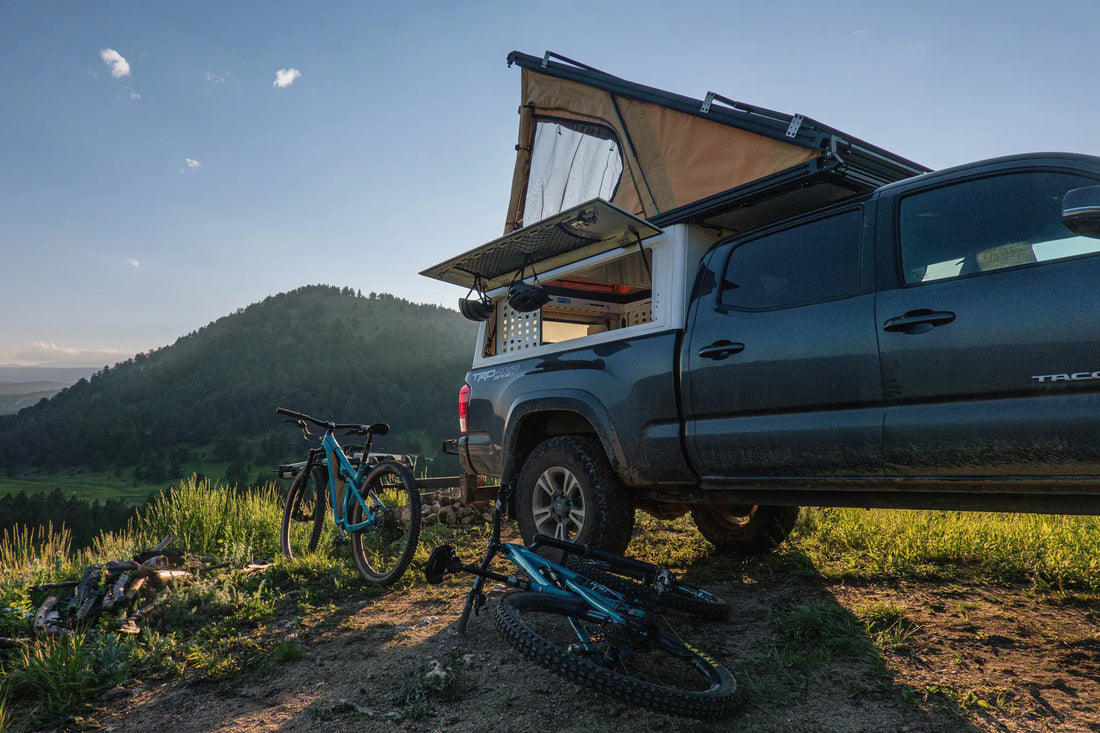 The HuckPack modular organization system for lightweight truck campers, overlanders, and off-road adventurers,