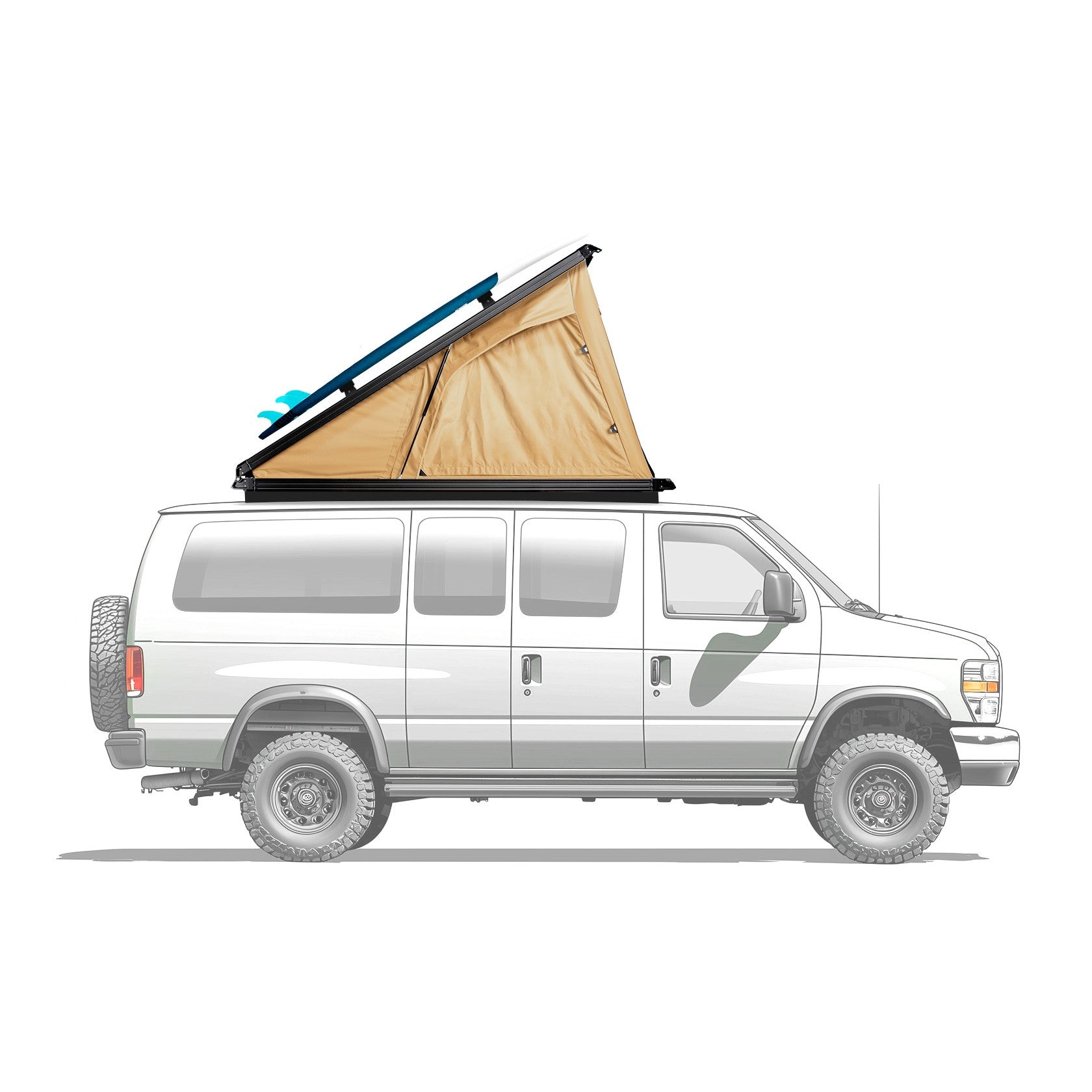 roof top tent van CloudCap - E-Series | Production Deposit E-Series