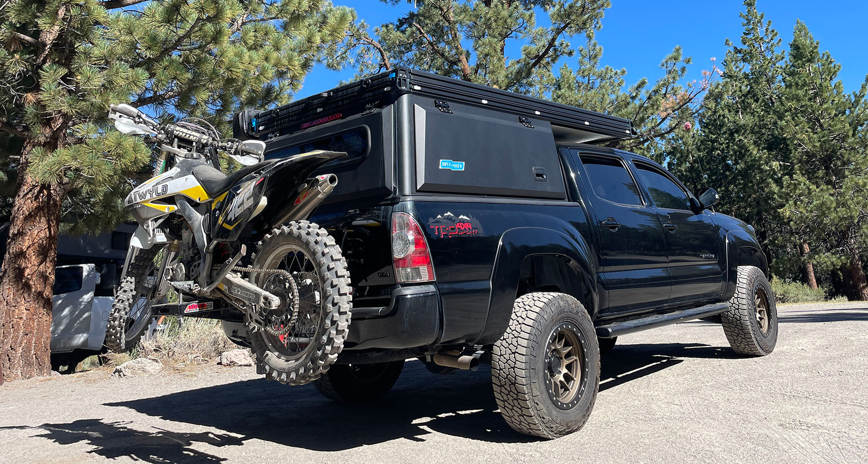 Jaime Dempsey's Toyota Tacoma Desert Dirtbiking Basecamp – Super