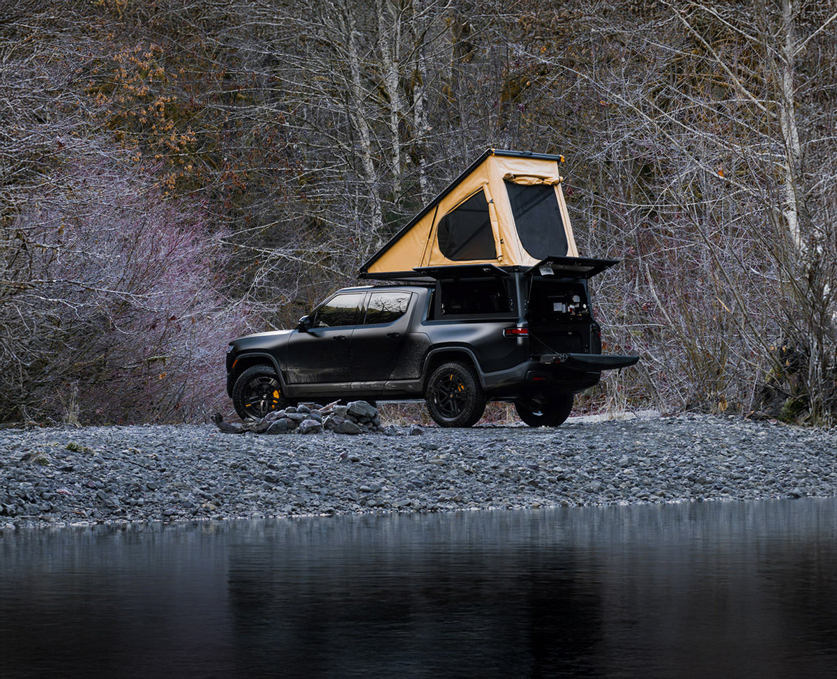 Super Pacific X1 camper installed on a Rivian R1T
