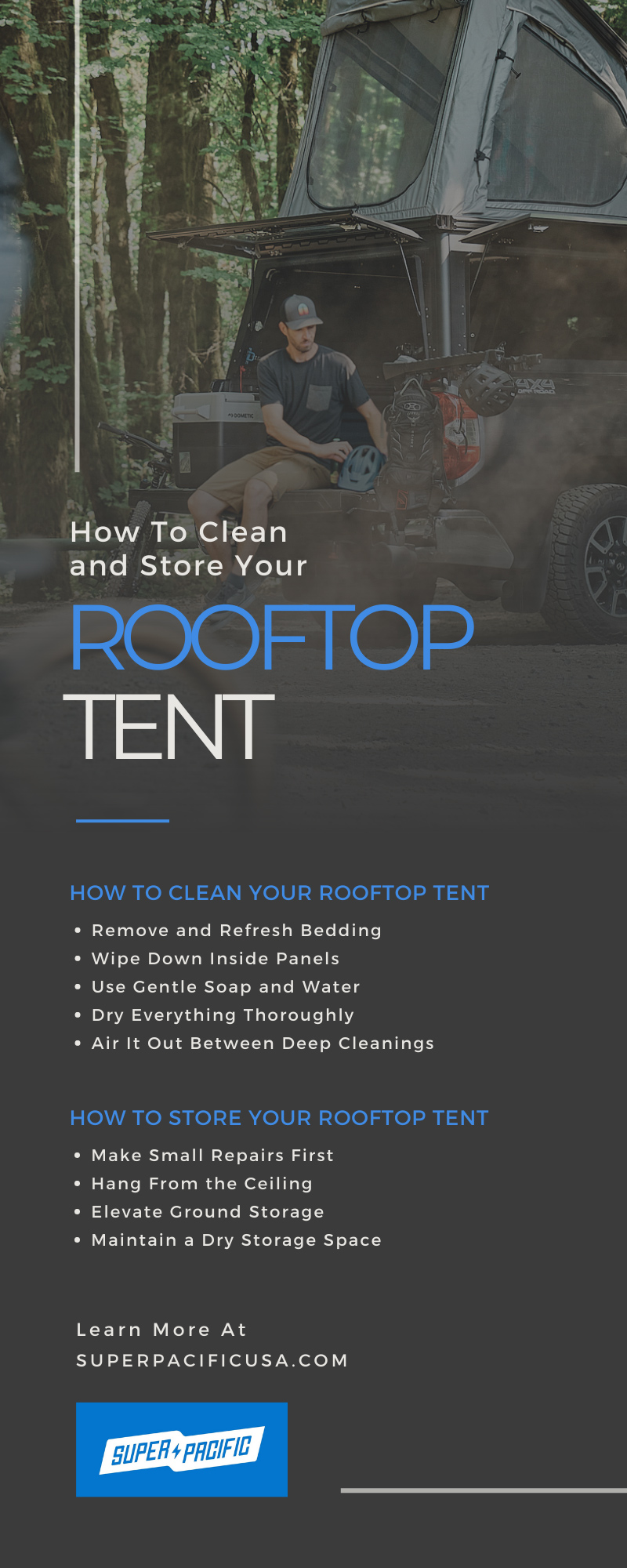How To Clean and Store Your Rooftop Tent